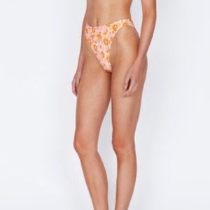NWT Triangl Orange and pink cheeky high waisted bottoms